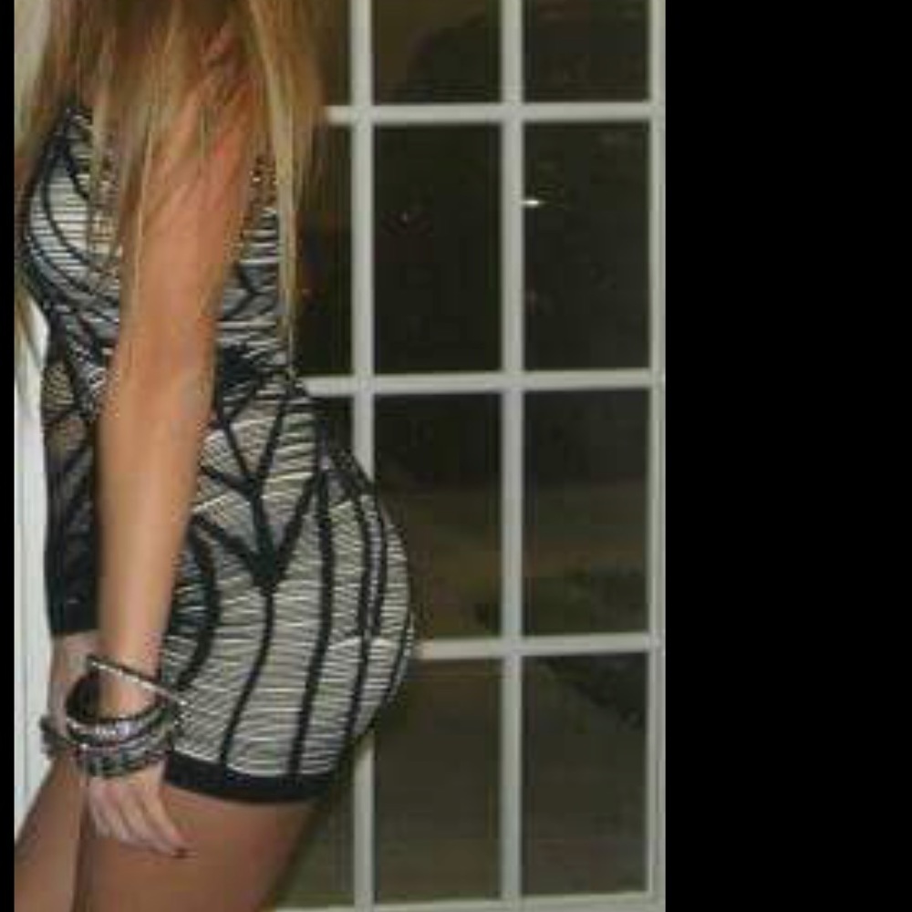Black cutout mesh dress